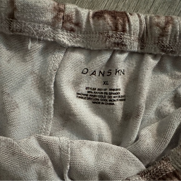 Danskin Rust Brown Marble Pajama Short - Picture 3 of 4